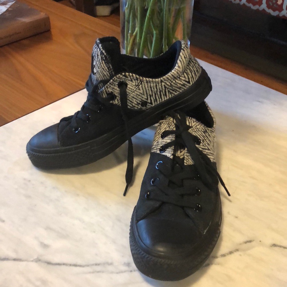 Converse All-Stars ⭐️in Black and Zebra Print